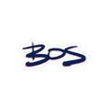 BOS graffiti-style vinyl sticker