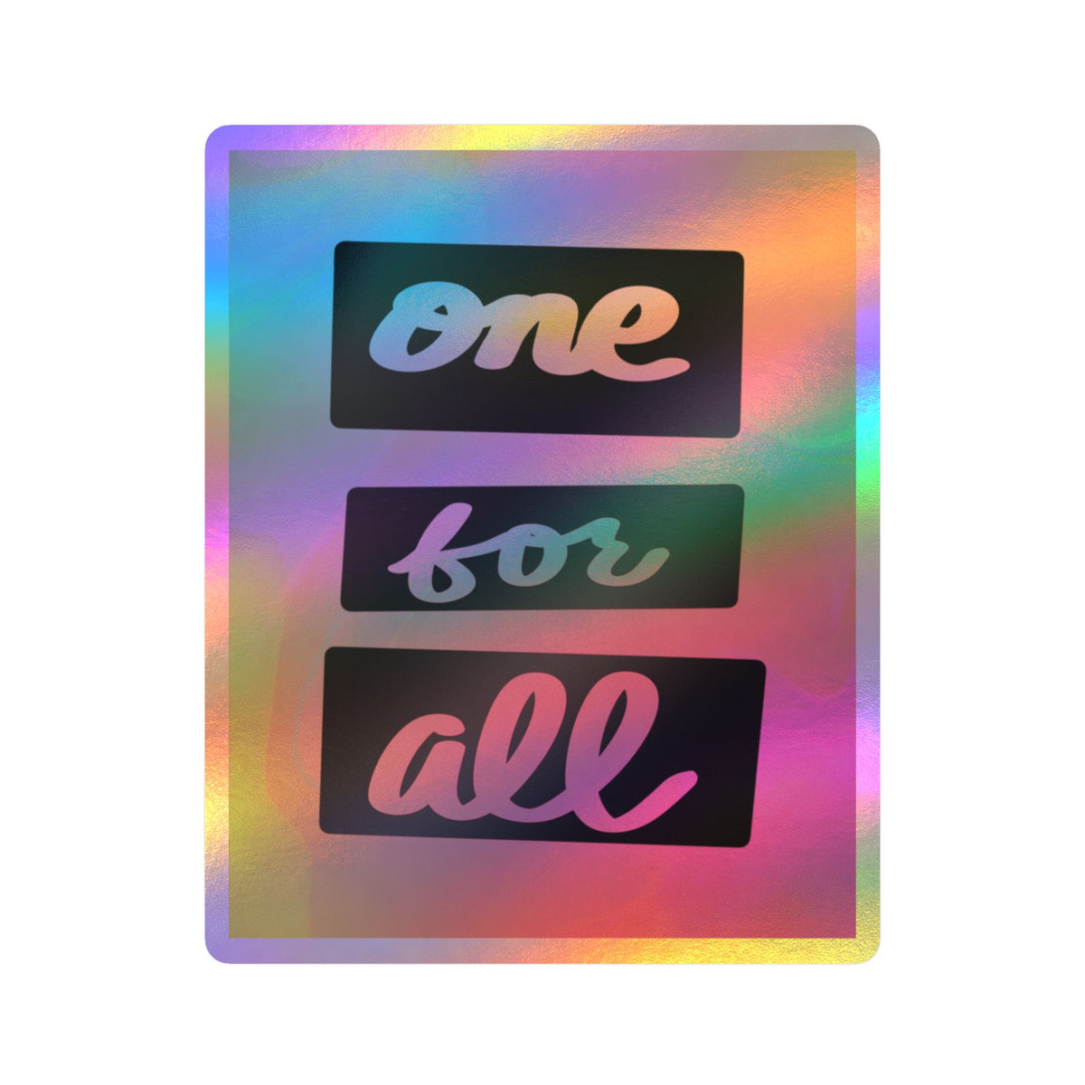 One for all sticker