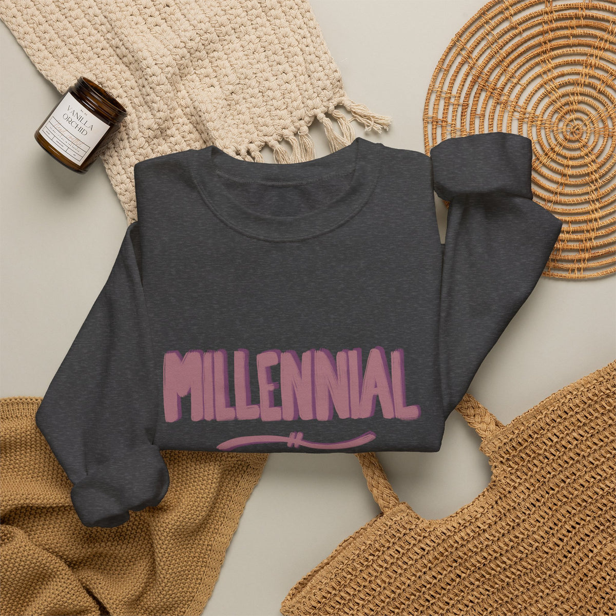 Millennial crewneck sweatshirt