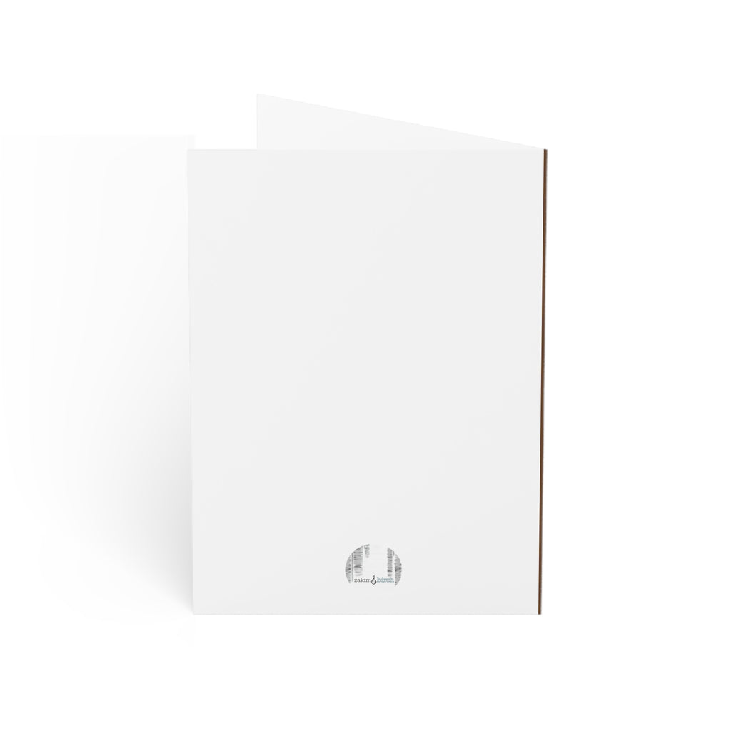 Black Cat "pspspsps" greeting card