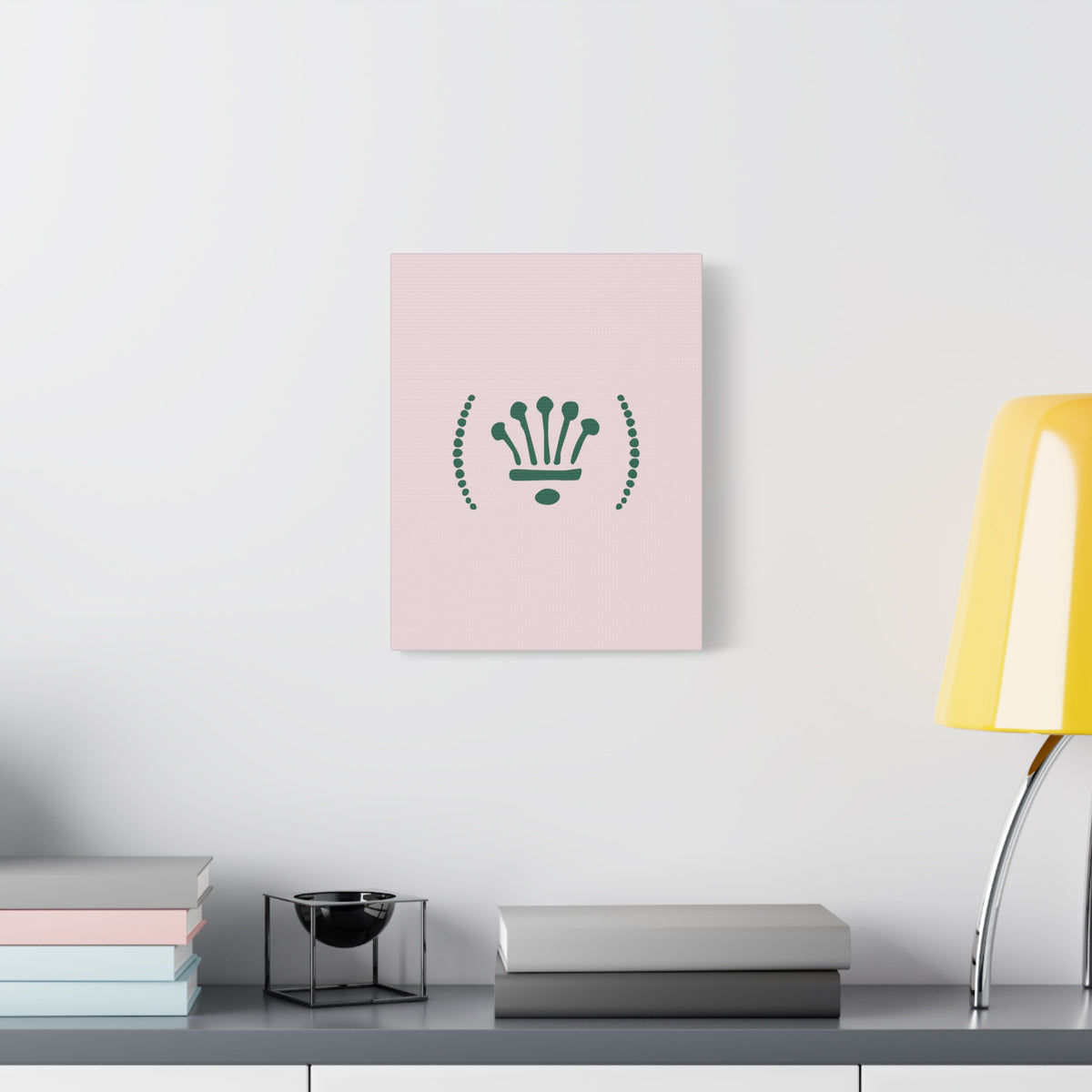 Yas Queen - Minimalist Crown Art Canvas