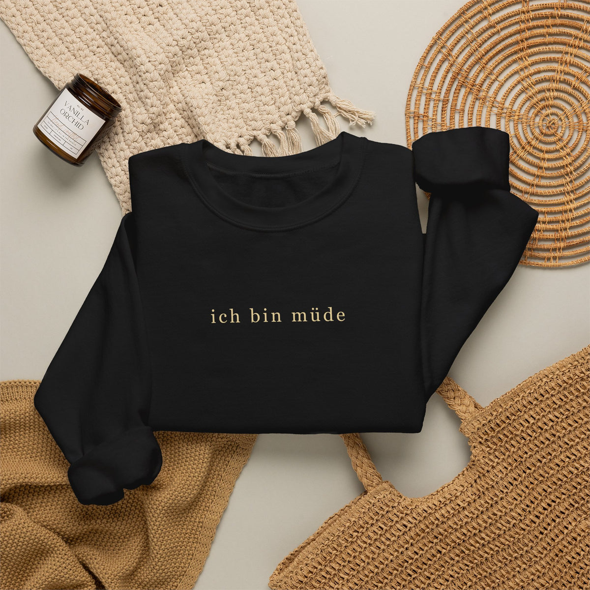 'I am tired' Crewneck Sweatshirt