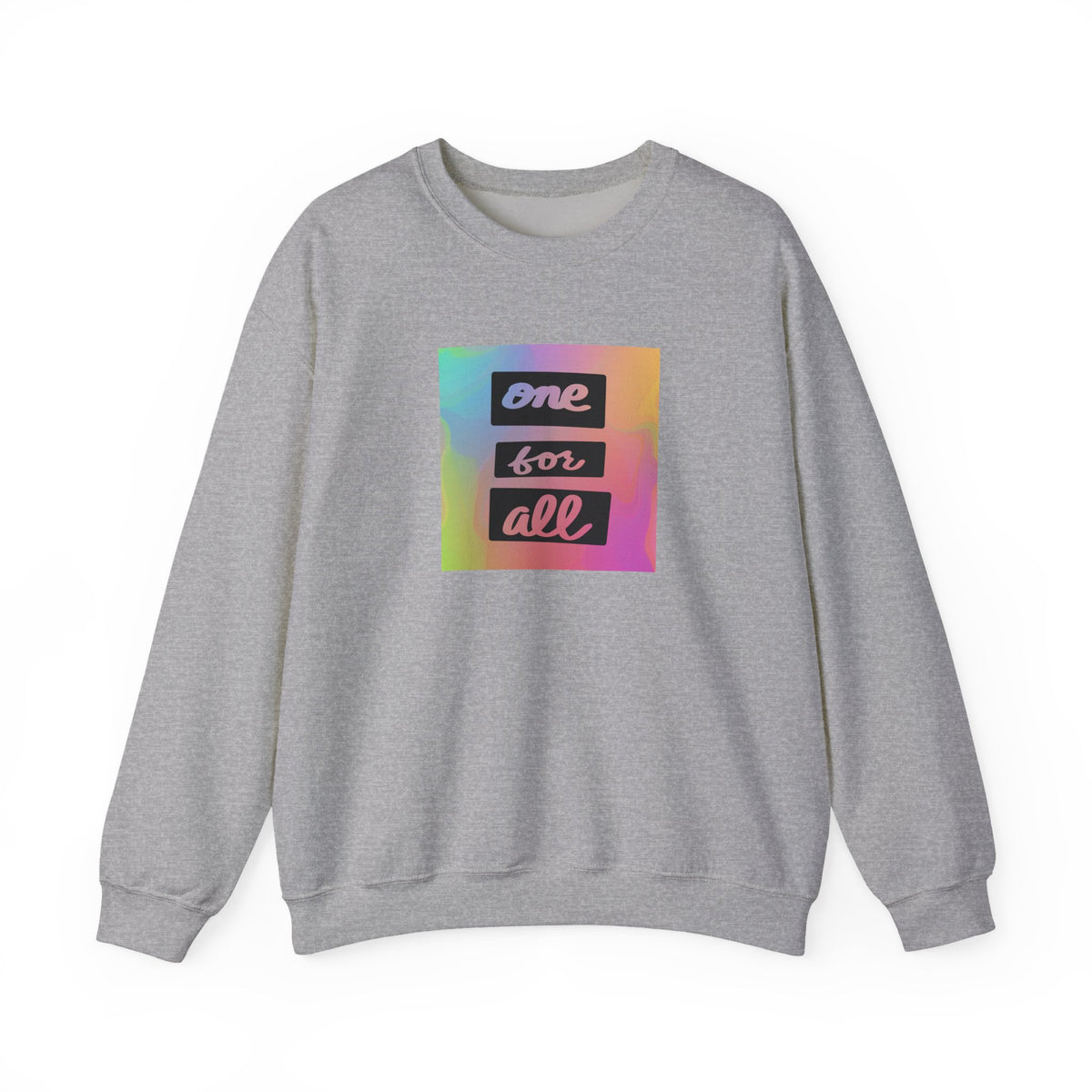One For All cursive crewneck sweatshirt